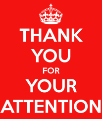 thank you for your attention