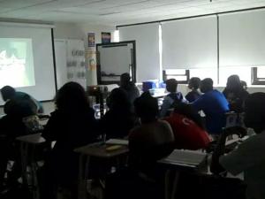 Watching video in class